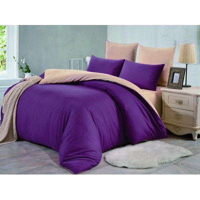 Фиолетовое постельное белье из софткоттона, артикул MO-47